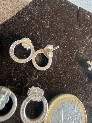 Pendientes Plata 925 Aro Circonitas