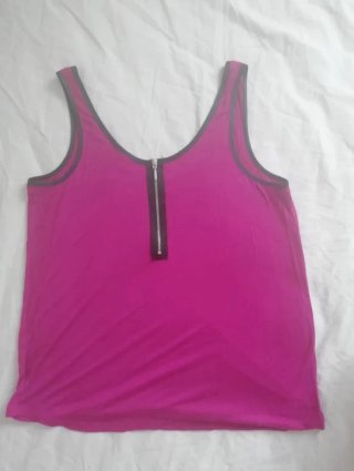 Camiseta tirantes con cremallera