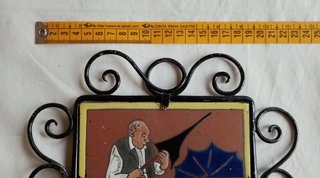 Azulejo paragüero marco de forja