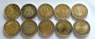 Lote 9 Monedas 2 Euros 2024 SC