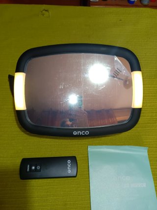 Espejo Coche Bebé con Luz LED y Mando