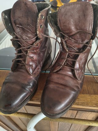 Botines de cuero mujer marrones