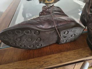 Botines de cuero mujer marrones