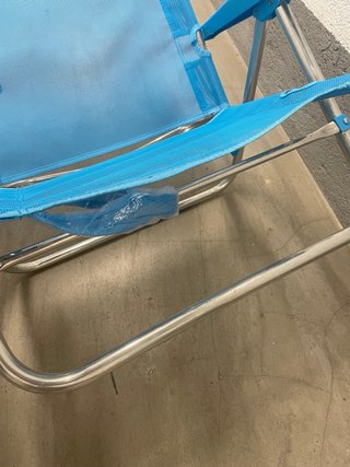 Silla de Playa Plegable Azul