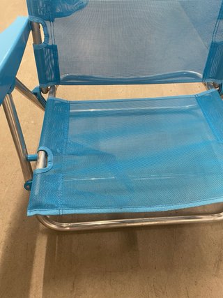 Silla de Playa Plegable Azul