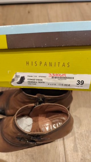 Botines Hispanitas Marrones Talla 39 Muy poco uso