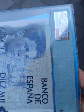 2 Billetes 10000 Pesetas 1985 Certificados PMG