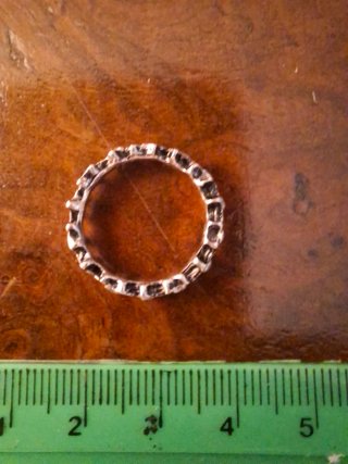 Anello stelle con brillantini misura 16.1 mm