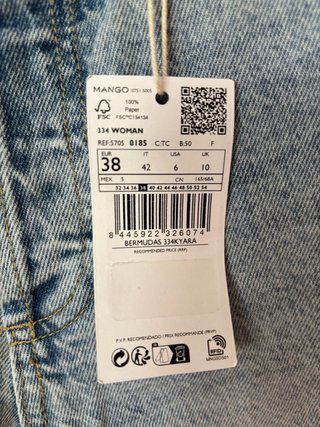 Pantalones Vaqueros Cortos Mujer Talla 38
