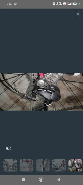Bicicleta de carretera CUBE carbono talla 58,talla