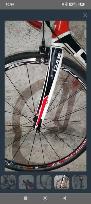 Bicicleta de carretera CUBE carbono talla 58,talla