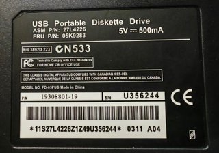 Lector Disquetes USB 3.5 Nuevo