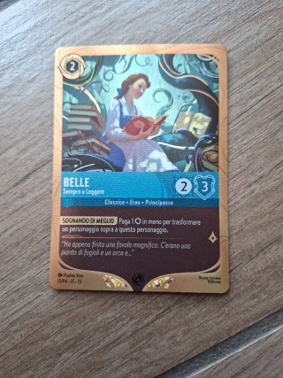 Carte Lorcana Belle Sempre a Leggere