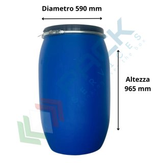 Fusto in plastica 200 litri