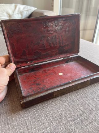 Caja lacada antigua china