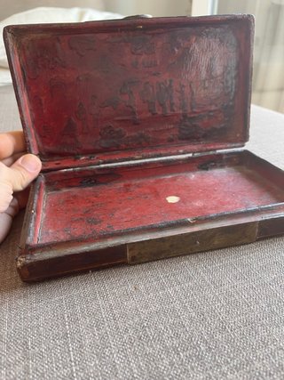 Caja lacada antigua china