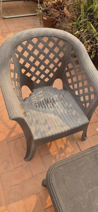 Muebles de terraza de plástico