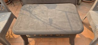 Muebles de terraza de plástico
