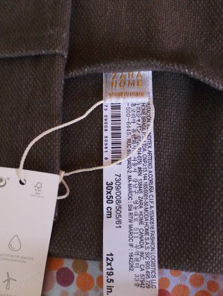 Pack 4 Funda Cojín 30 x 50 Zara Home Algodón 100%