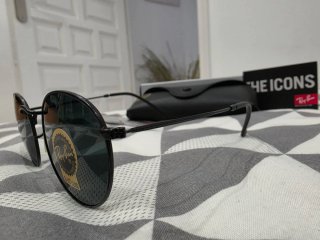 Gafas Ray-Ban Aviator Redondas Negras T51
