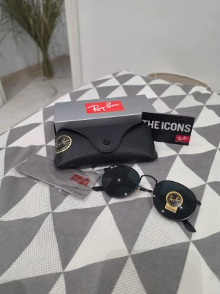 Gafas Ray-Ban Aviator Redondas Negras T51