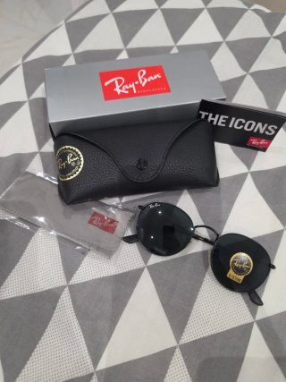 Gafas Ray-Ban Aviator Redondas Negras T51
