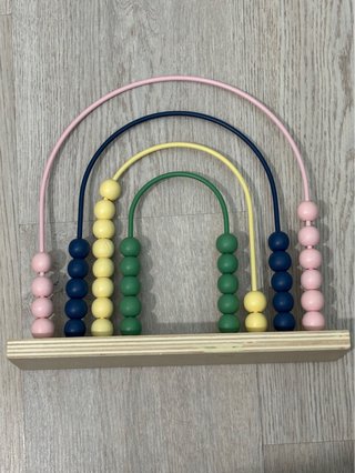 Ábaco Arcoíris Madera Cuentas Colores