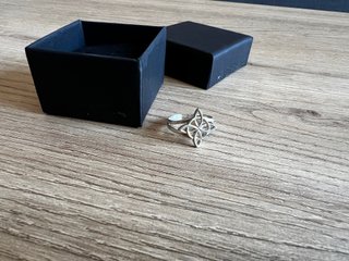 Anillo Nudo de Bruja Plata