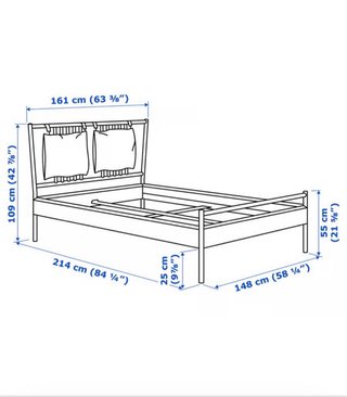 Cama BJÖRKSNÄS Ikea Madera