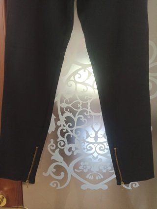Pantaloni neri Zara donna con zip