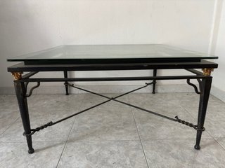 Mesa de centro hierro y cristal