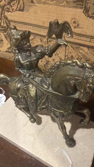 FIGURA BRONCE BASE MÁRMOL