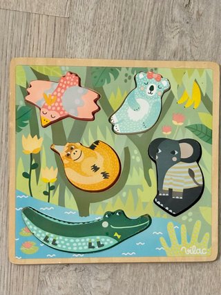 Puzzle de madera animales selva Vilac