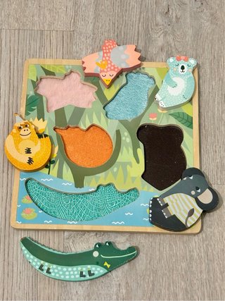 Puzzle de madera animales selva Vilac