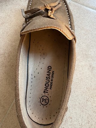 Mocasines niño ante beige/marrón