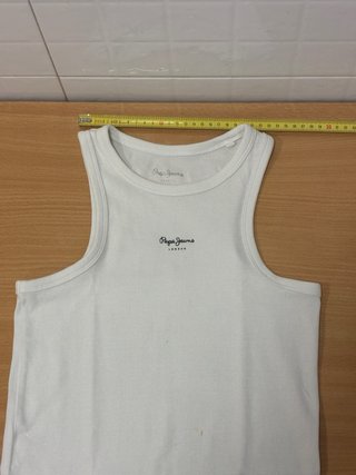 Camiseta sin mangas mujer Pepe Jeans Blanca