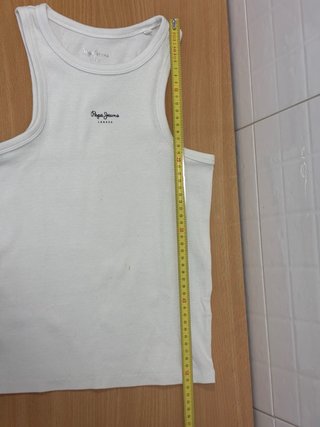 Camiseta sin mangas mujer Pepe Jeans Blanca