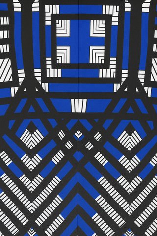 Nuevo a estrenar Vestido Geométrico Tricolor T.S