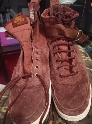 Zapatillas Nike Air Force 1 High Marrón/Rojo,SF 1