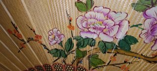 Abanico de Pared Oriental Vintage