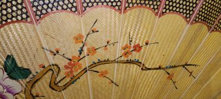 Abanico de Pared Oriental Vintage