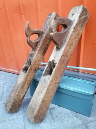 Grandes CEPILLOS ANTIGUOS de carpintero