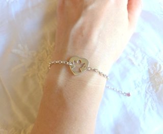 Pulsera Ángel Corazón Plata Primera Ley Rolo