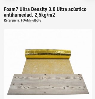 Base aislante parquet dorada