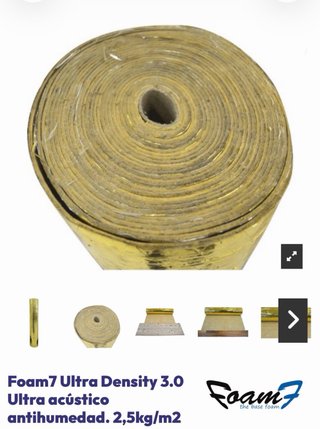 Base aislante parquet dorada