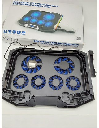 Base per notebook EWENT con 6 ventole regolabili e RGB