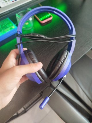 Cascos gamer azules funcionan perfectamente