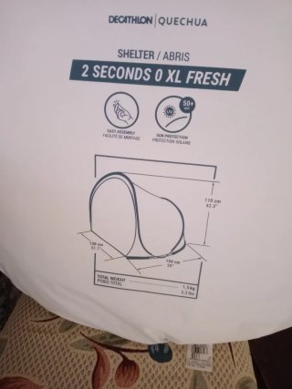 Tienda campaña Decathlon 2 Seconds XL