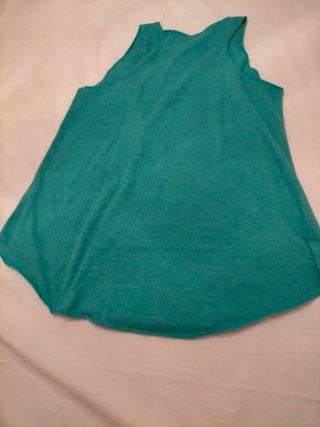 Camiseta tirantes verde azulado