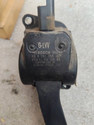 Pedal Acelerador PSA 9671416880 BOSCH 0280755167